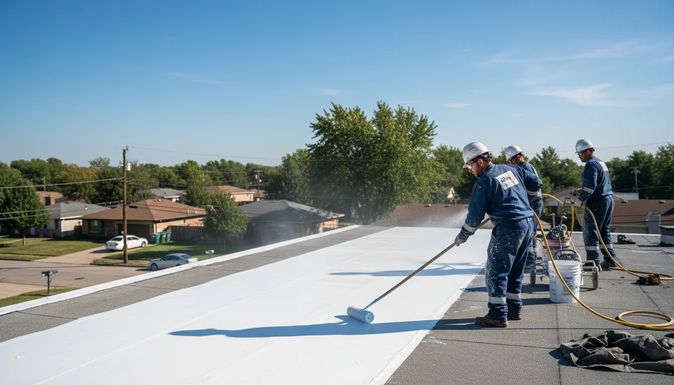 Commercial roof coating in Burt, MI near me